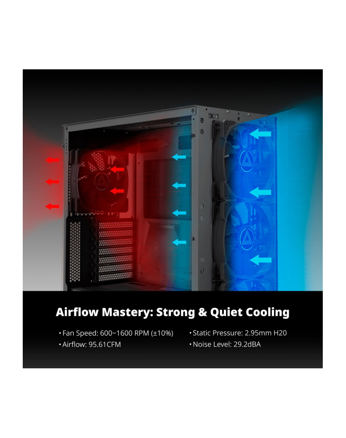 Wentylator komputerowy Montech (HP140ARGBPWMB3IN1) główny