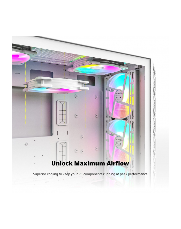 Wentylator komputerowy Montech (HP140ARGBPWMW3IN1) główny