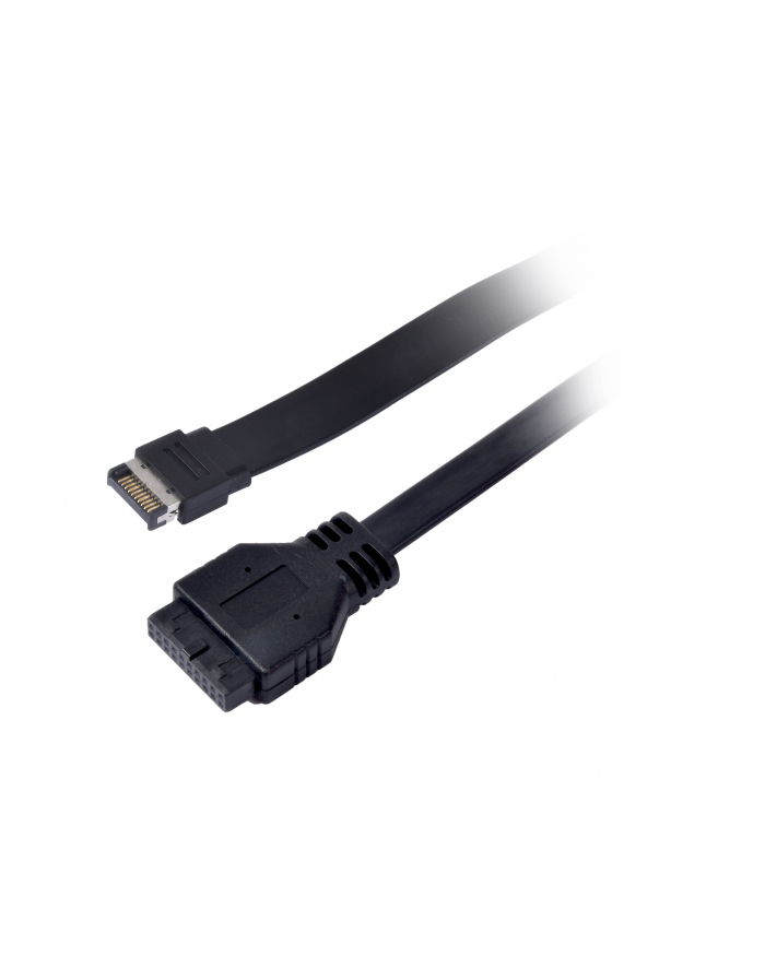 SILVERSTONE TECHNOLOGY SILVERSTONE G11313530-RT - ULEPSZENIE PORTU WE/WY DO USB 3.1 GEN2 (10 GB/S), ZŁĄCZE TYPU C, ELASTYCZNE PŁASKIE KABLE  () główny