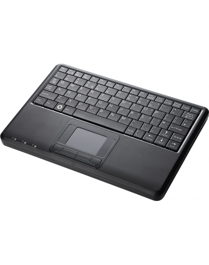Klawiatura przewodowa Perixx PERIBOARD-510 H, touchpad, 2x hub USB, czarna główny