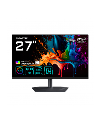 Monitor Gigabyte 27'' MO27Q3 OLED QHD 360Hz 2xHDMI DP HUB głośniki nr 1