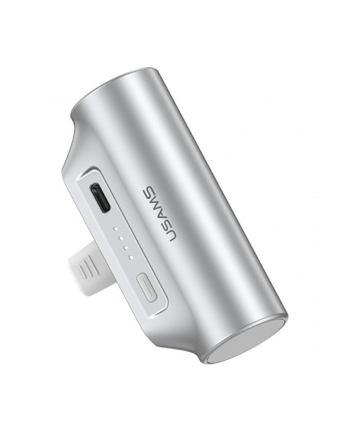 Powerbank Usams PB79 3000mAh 1xUSB-C Mini Tail Plug srebrny