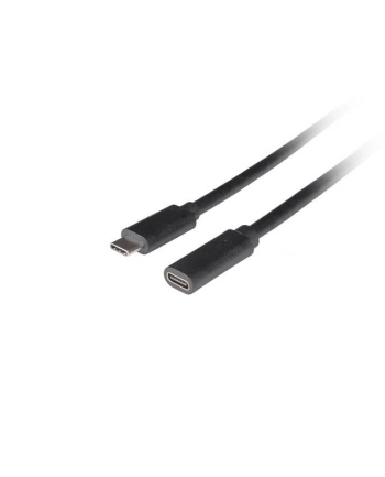 Przedłużacz Lanberg USB-C M/F 3.1 1,5m czarny