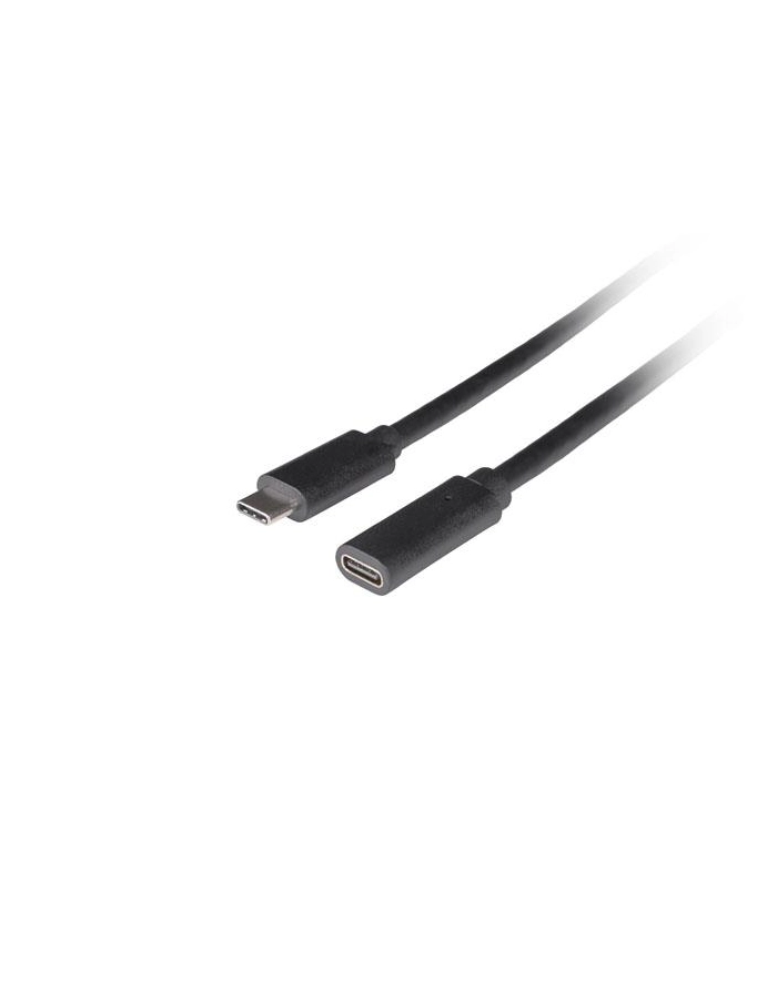 Przedłużacz Lanberg USB-C M/F 3.1 1,5m czarny główny