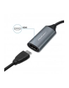 qoltec Adapter USB-C USB-A | HDMI | 4K 30Hz | aluminium - nr 2
