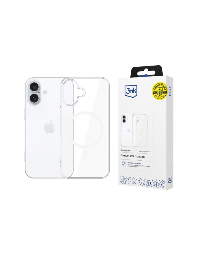3mk pczerwonyection Etui na telefon z MagSafe do Apple iPhone 17 - Clear MagCase główny