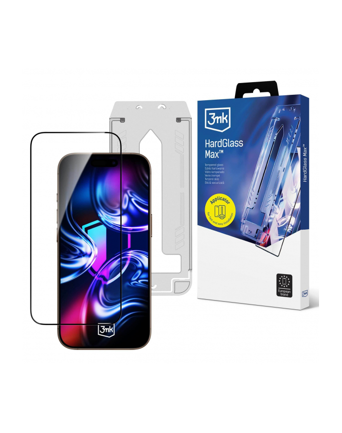 3mk pczerwonyection Szkło hartowane z ramką montażową do Apple iPhone 17 Pro Max - 3mk HardGlass Max główny