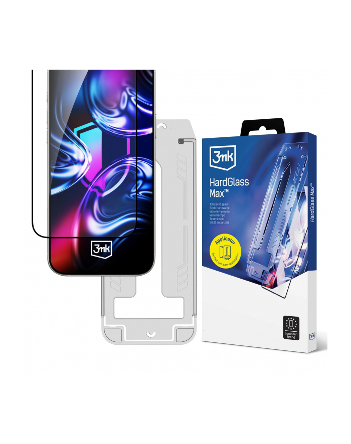 3mk pczerwonyection Szkło prywatyzujące z ramką montażową do Samsung Galaxy S25 Ultra - 3mk HardGlass Max Privacy główny