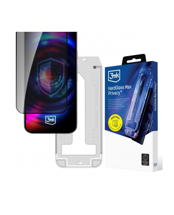 3mk pczerwonyection Szkło prywatyzujące z ramką montażową do Apple iPhone 17 Pro Max- 3mk HardGlass Max Privacy nr 1
