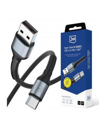 3mk pczerwonyection Kabel USB 3mk Hyper Cable N-SERIES USB-A to USB-C 18W 9V/2A 2m nr 1