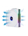 Wentylator komputerowy Lian Li UNI FAN TL Wireless LCD 120 Reverse Blade 3-pack biały (12RTLLCD1W3W) - nr 11