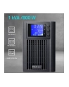 qoltec Zasilacz awaryjny UPS Pure Sine Wave | 1kVA | 800W | AVR | LCD | Czysty Sinus - nr 2