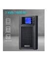 qoltec Zasilacz awaryjny UPS Pure Sine Wave | 2kVA | 1600W | AVR | LCD |Czysty Sinus - nr 2