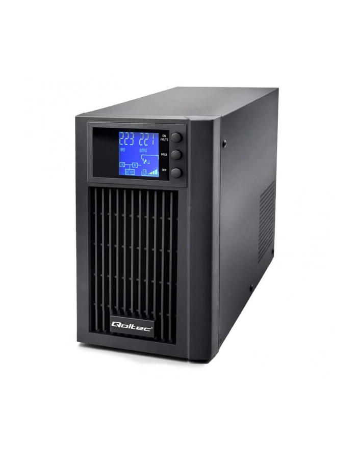 Zasilacz awaryjny UPS Qoltec Pure Sine Wave | 2kVA | 1600W | AVR | LCD | Czysty Sinus główny
