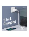 digitus Ładowarka sieciowa/zasilacz USB GaN 67W, 2x USB-C, 1x USB-A, biała - nr 14