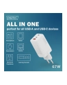 digitus Ładowarka sieciowa/zasilacz USB GaN 67W, 2x USB-C, 1x USB-A, biała - nr 24