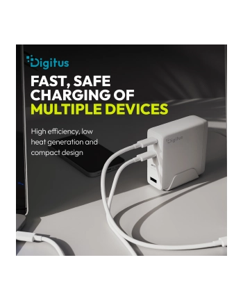 digitus Ładowarka sieciowa/zasilacz USB GaN 140W, 3x USB-C, 1x USB-A, Biała nr 2