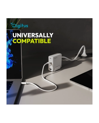 digitus Ładowarka sieciowa/zasilacz USB GaN 140W, 3x USB-C, 1x USB-A, Biała nr 1