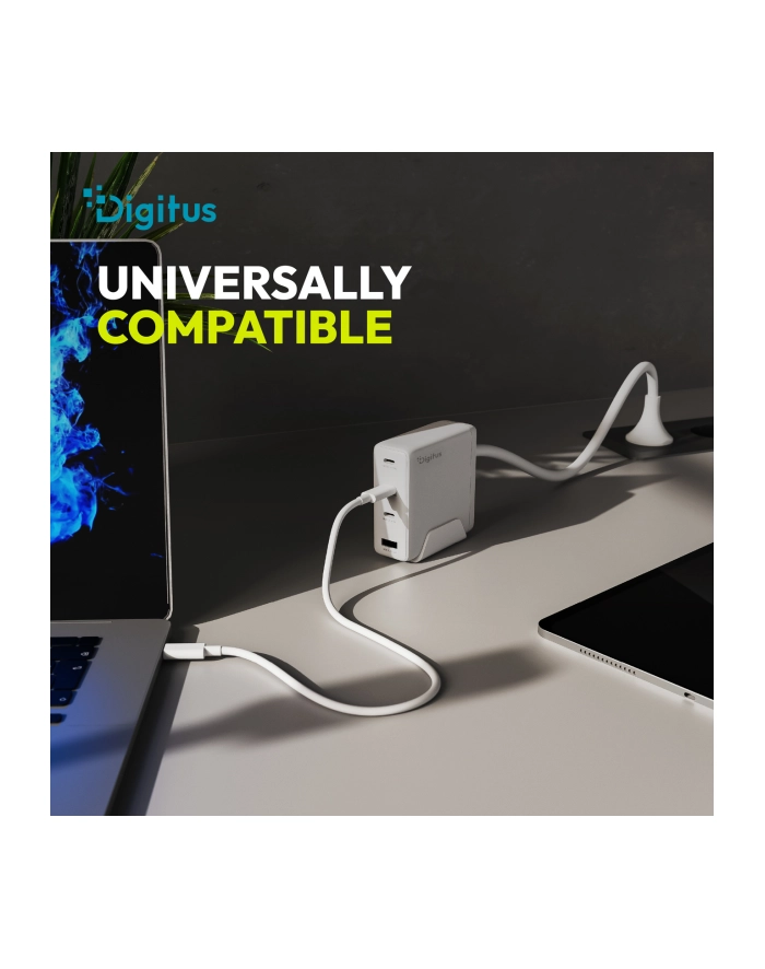 digitus Ładowarka sieciowa/zasilacz USB GaN 140W, 3x USB-C, 1x USB-A, Biała główny