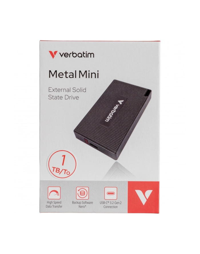 verbatim Dysk Metal Mini SSD 512GB USB-C 32030 główny