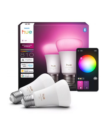Philips Hue White and color ambiance Inteligentna żarówka A60 E27 - 810 | 2 szt. nr 1