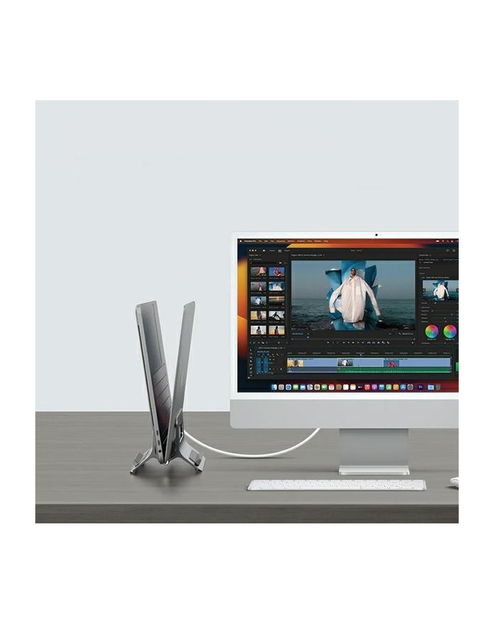 sodi Uchwyt grawitacyjny stojak na MacBooka SMS-300 srebrny główny