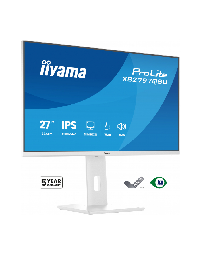 iiyama Monitor 27 '' XB2797QSU-W1 IPS, QHD, 2xHDMI, DP, 350cd, 75Hz, 1000:1, USB HUB x4 główny