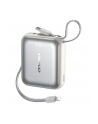 awei Powerbank AS-181 35W 10000mAh + kable Lightning i USB-C srebrny - nr 1