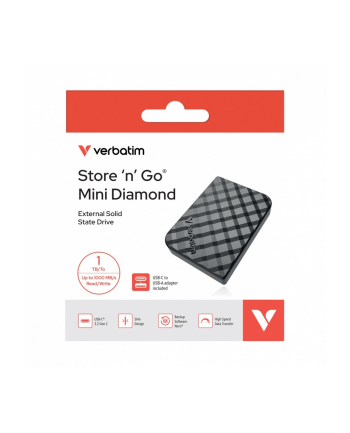 verbatim Dysk Mini Diamond SSD 1TB USB-C 32025