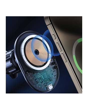 sodi Uchwyt indukcyjny MagSafe do kratki wentylacyjnej 15W C50 czarny nr 1