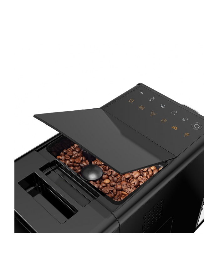 Beko CEG3194B czarny Rodaj: ciśnieniowy| Rodzaj kawy: ziarna | Rodzaje napojów: Espresso, Late | Moc [W]: 1350 | 19 barów główny