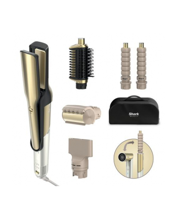 Shark Glam HD6051SEU 6w1 Moc:| 5 nakładek stylizujących | Powłoka ceramiczna | Regulacja temperatury