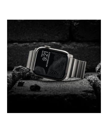 NOMAD Titanium Band do Apple Watch 46mm/49mm Srebrna nr 2