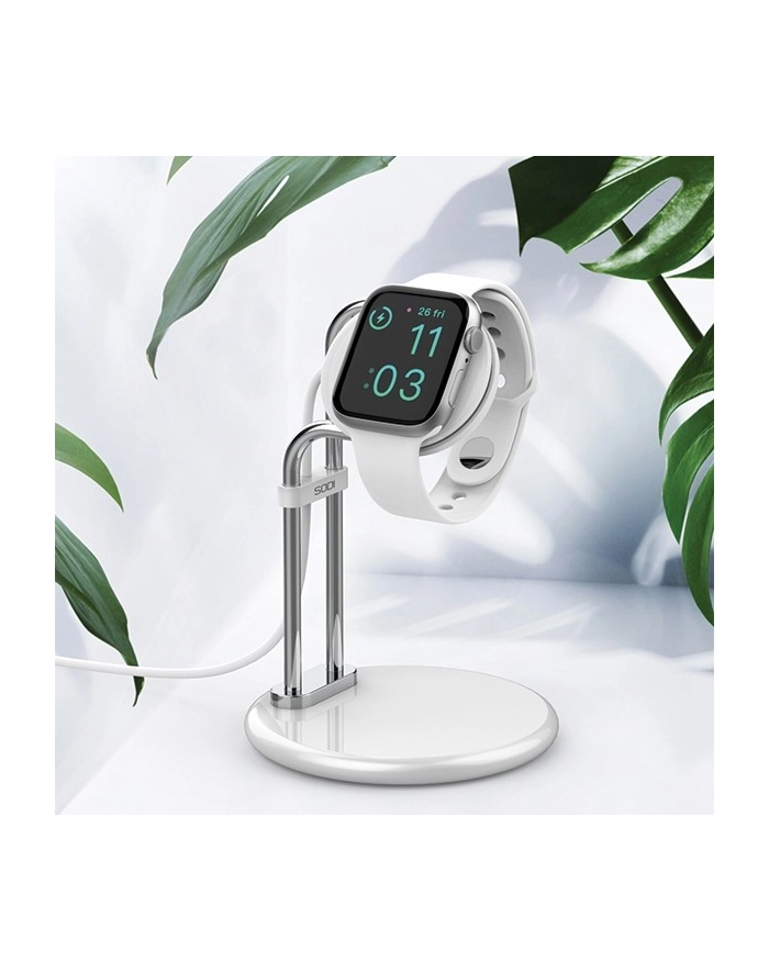 sodi Stojak do Apple Watch SAW-300 ładowanie srebrny główny