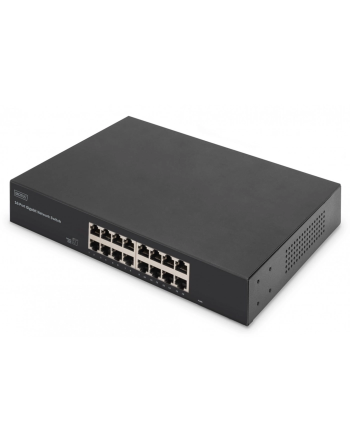 Digitus 16-portowy przełącznik gigabitowy, 19 cali, niezarządzalny (DN801122) główny