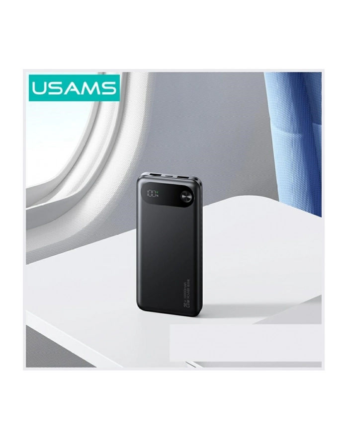 usams Powerbank PB80 10000mAh 20W PD 2xUSB-A + USB-C biały główny