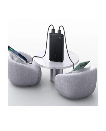 usams Powerbank PB83 10000mAh PD 2xUSB-A USB-C czarny
