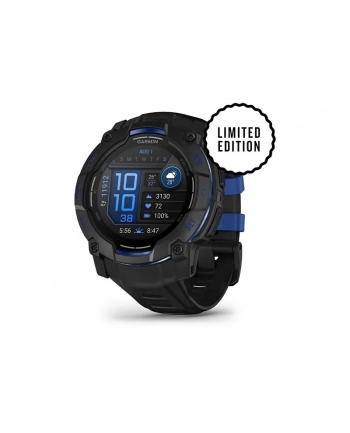 Garmin Instinct 3 AMOLED 50mm czarny z paskiem w kolorze black / bolt blue nr 2