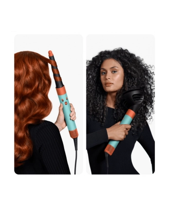 Dyson Airwrap Multistyler i.d. Curly+Coily patyna/topaz silnikiem cyfrowym | Moc [W]: 1300 | Ilość wymiennych końcówek: 6 | Regulacja temperatury: tak | Jony ujemne nr 1