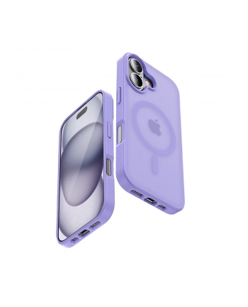 crong Etui Hybrid Matte Magnetic Etui MagSafe iPhone 17 Lawendowe