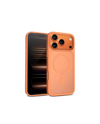 crong Etui Hybrid Matte Magnetic Etui MagSafe iPhone 17 Pro Pomarańczowe
