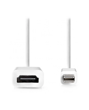 Nedis CCGB37650WT02 adapter kablowy 0,2 m Mini DisplayPort HDMI Typu A (Standard) Biały
