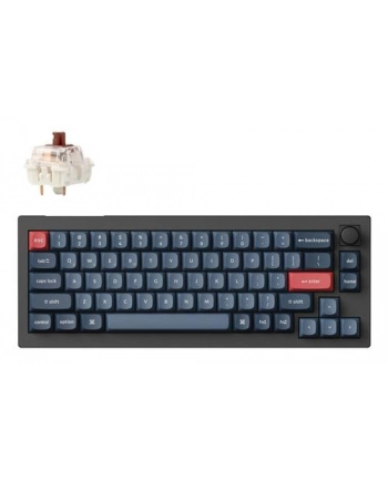 Klawiatura Keychron V2 Max Qmk/ Carbon Czarny Gateron Jupiter Brązowy (V2MD3) nr 1