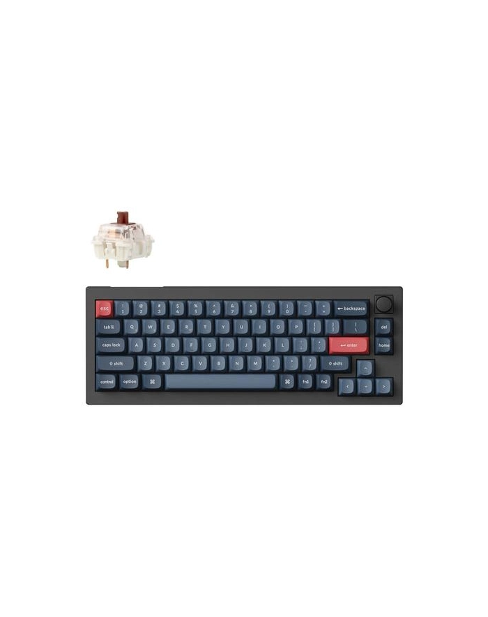 Klawiatura Keychron V2 Max Qmk/ Carbon Czarny Gateron Jupiter Brązowy (V2MD3) główny