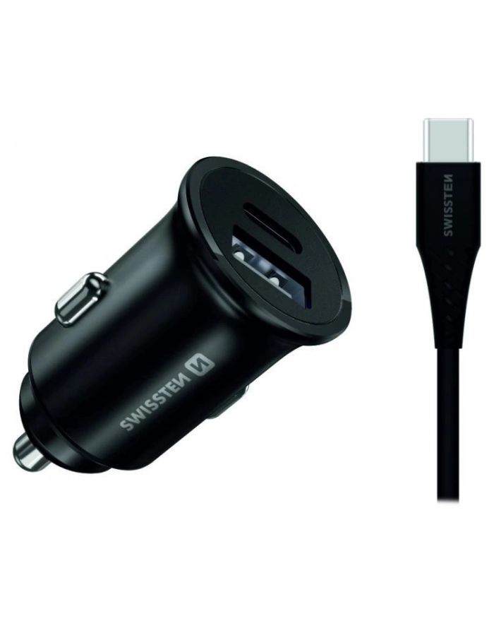 Swissten Ładowarka samochodowa 25W Kabel 1,2M główny