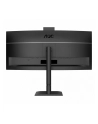 aoc Monitor 34 cale CU34E4CW Curved VA 120Hz HDMIx2 DP RJ45 USB-C HAS Kamera - nr 10