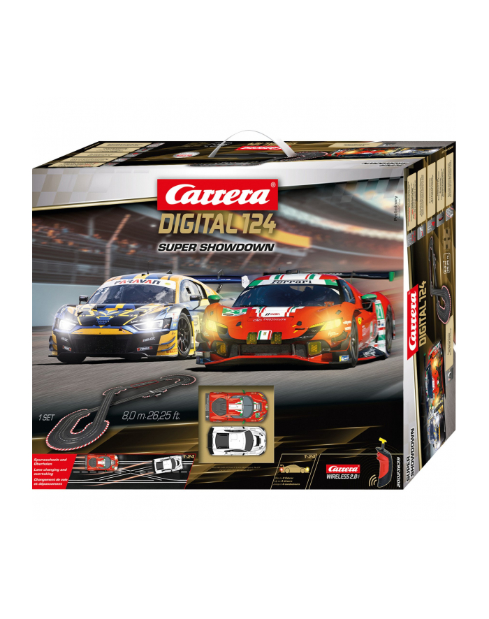 Carrera Digital 124 Tor Samochodowy Super Showdown 8M + 2 Samochody 23639 główny