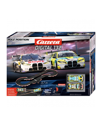 Carrera Digital 132 -Tor Wyścigowy Pole Position 5,7M Wireless + 2 Samochody 30046