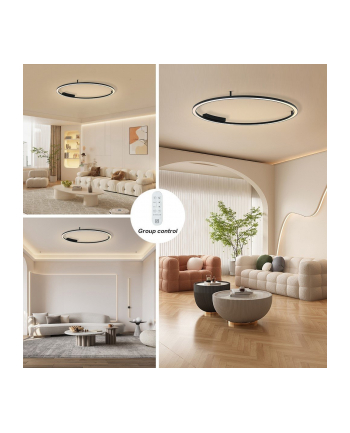 Immax Neo Fino Smart Oprawa Ścienna + Sufitowa Czarna 120Cm 72W 4752Lm, Zigbee 3.0 Z Do, Tuya nr 1