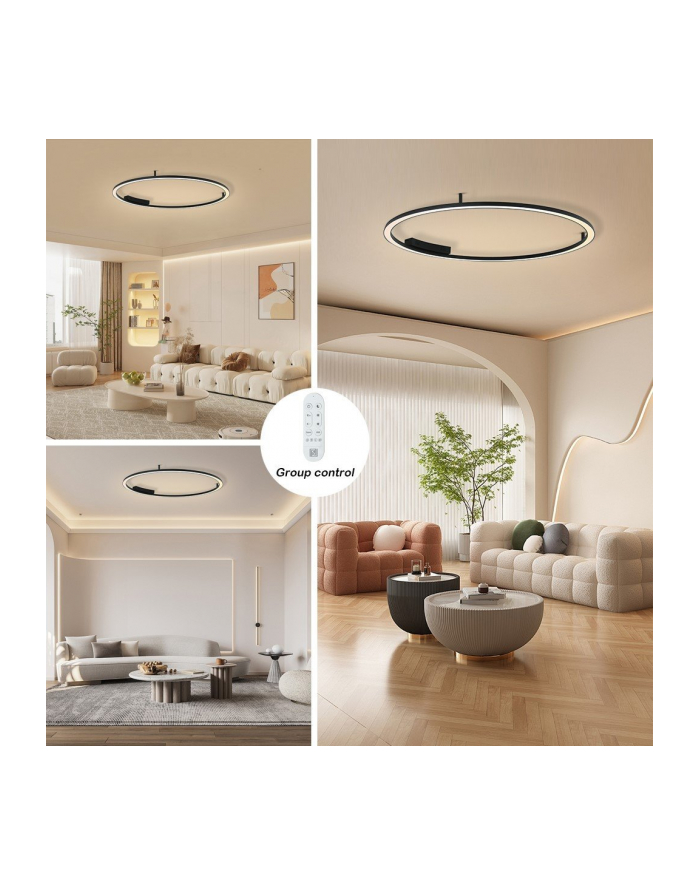 Immax Neo Fino Smart Oprawa Ścienna + Sufitowa Czarna 120Cm 72W 4752Lm, Zigbee 3.0 Z Do, Tuya główny